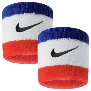 Nike Swoosh Wristbands N0001565-620, Unisex, Białe, opaski na rękę, bawełna, rozmiar: One size