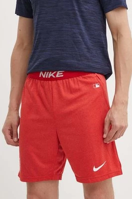 Nike szorty Boston Red Sox męskie kolor czerwony