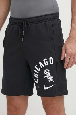 Nike szorty Chicago White Sox męskie kolor czarny