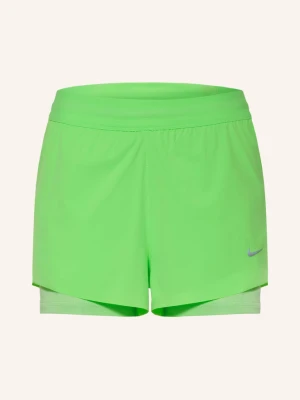 Nike Szorty Do Biegania 2 W 1 Dri-Fit Swift gruen JASKRAWY ZIELONY