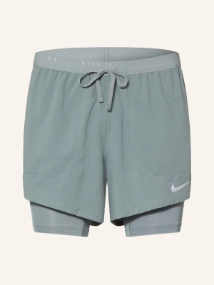 Nike Szorty Do Biegania 2 W 1 Stride grau SZARY