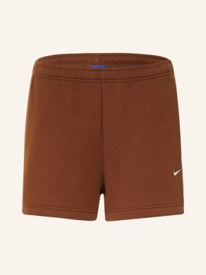 Nike Szorty Dresowe Studio Fleece braun BRĄZOWY