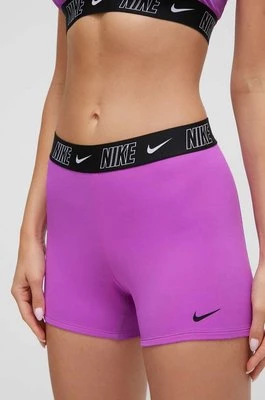 Nike szorty kąpielowe Logo Tape kolor fioletowy