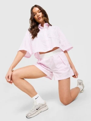 Nike Szorty W Nsw Offln Wvn Ppln Strp Shrt