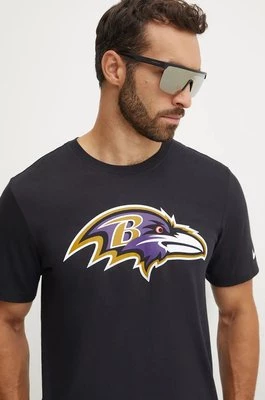 Nike t-shirt bawełniany Baltimore Ravens męski kolor czarny z nadrukiem N199-00A-8G-CLH