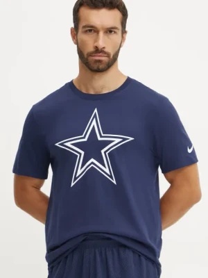 Nike t-shirt bawełniany Dallas Cowboys męski kolor granatowy z nadrukiem N199-41S-7RD-CLH