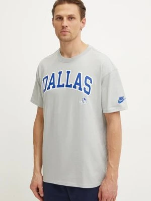 Nike t-shirt bawełniany Dallas Cowboys męski kolor szary z nadrukiem 01AY-09D-V6Z-NP1