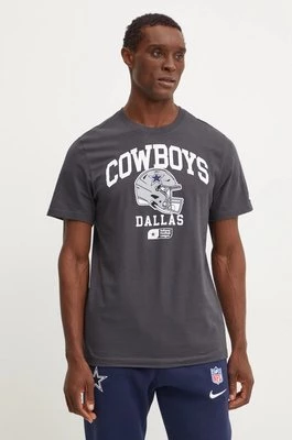 Nike t-shirt bawełniany Dallas Cowboys męski kolor szary z nadrukiem N199-06F-7RD-5F1