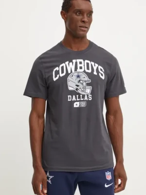 Nike t-shirt bawełniany Dallas Cowboys męski kolor szary z nadrukiem N199-06F-7RD-5F1