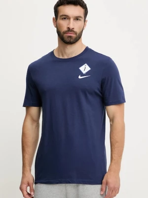 Nike t-shirt bawełniany Detroit Tigers męski kolor granatowy wzorzysty N199-44B-DG-SAZ