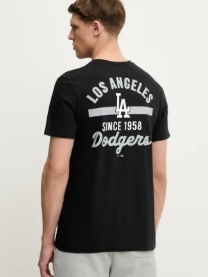 Nike t-shirt bawełniany Los Angeles Dodgers męski kolor czarny z nadrukiem N199-00A-LD-9UX