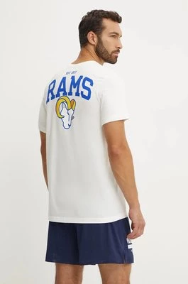 Nike t-shirt bawełniany Los Angeles Rams męski kolor beżowy z nadrukiem N199-11K-95-8AB