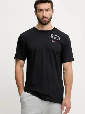 Nike t-shirt bawełniany New York Mets męski kolor czarny z nadrukiem N199-00A-NME-SAZ