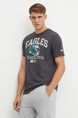 Nike t-shirt bawełniany Philadelphia Eagles męski kolor szary z nadrukiem N199-06F-86-5F1