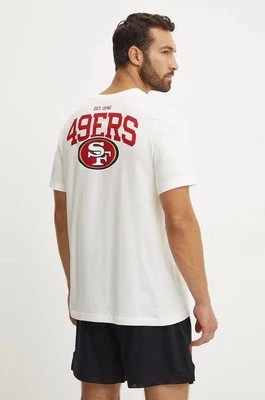 Nike t-shirt bawełniany San Francisco 49ers męski kolor beżowy z nadrukiem N199-11K-73-8AB