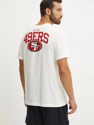 Nike t-shirt bawełniany San Francisco 49ers męski kolor beżowy z nadrukiem N199-11K-73-8AB