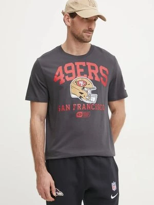 Nike t-shirt bawełniany San Francisco 49ers męski kolor szary z nadrukiem N199-06F-73-5F1