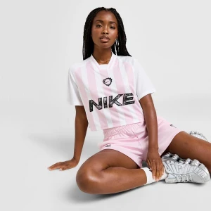 Nike T-Shirt Ftb Strpe Crp Jrsy Pnk/wh