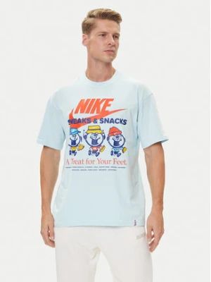 Nike T-Shirt HJ0754 Błękitny Regular Fit