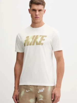 Nike t-shirt kąpielowy kolor beżowy NESSF569