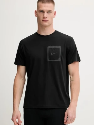 Nike t-shirt kąpielowy kolor czarny NESSF506