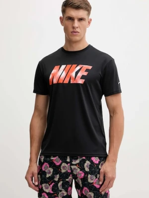 Nike t-shirt kąpielowy kolor czarny NESSF569