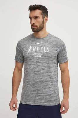 Nike t-shirt Los Angeles Angels męski kolor szary z nadrukiem