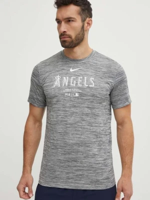 Nike t-shirt Los Angeles Angels męski kolor szary z nadrukiem