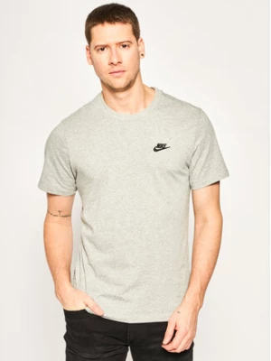 Nike T-Shirt Sportswear Club AR4997 Szary Standard Fit