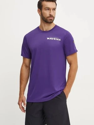 Nike t-shirt treningowy Baltimore Ravens kolor fioletowy z nadrukiem 02ES-CX99-8G-K0Z