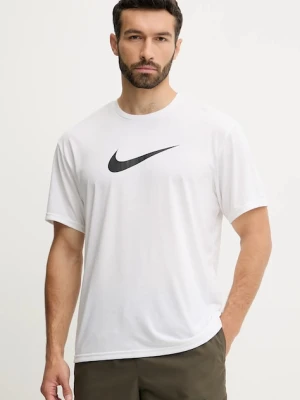 Nike t-shirt treningowy kolor biały NESSF523