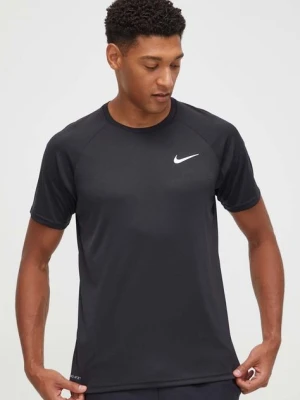 Nike t-shirt treningowy kolor czarny gładki