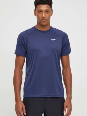 Nike t-shirt treningowy kolor granatowy gładki