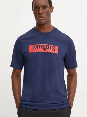 Nike t-shirt treningowy New England Patriots kolor granatowy z nadrukiem 02FF-41S-8K-B73