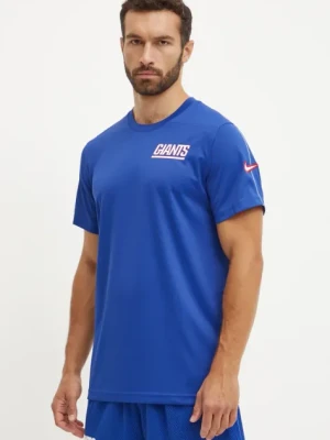 Nike t-shirt treningowy New York Giants kolor niebieski z nadrukiem 02ES-155N-8I-K0Z