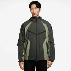 Tech Dri-FIT Woven Color-Block Windrunner Loose Jacket Nike zielony