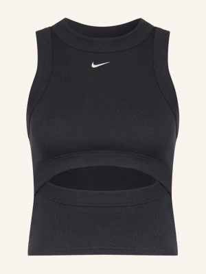 Nike Top Chill Knit schwarz CZARNY