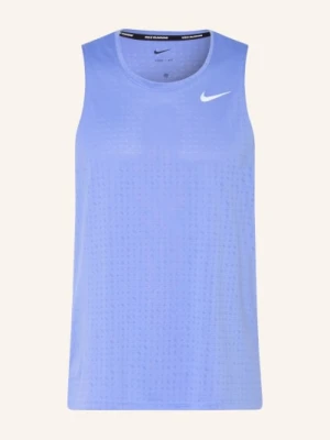 Nike Top Do Biegania Breathe Miler blau