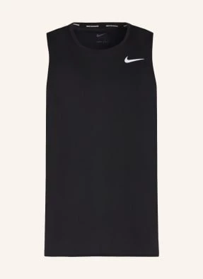 Nike Top Do Biegania Miler schwarz