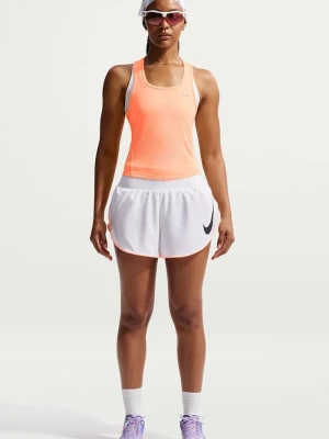Nike top sportowy damski Tempo Dri-FIT pomarańczowy