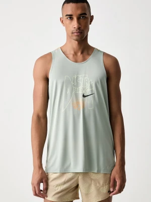 Nike top sportowy męski Stride zielony