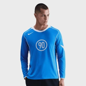 Nike Total 90 Dri-FIT Long-Sleeve Soccer Top mężczyźni Długie rękawy niebieski rozmiar Odzież