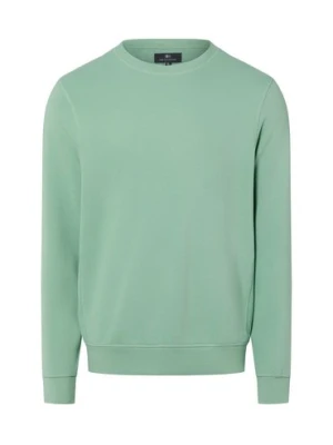 Nils Sundström Bluza męska Mężczyźni zielony jednolity,