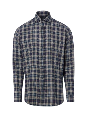 Nils Sundström koszula flanelowa Mężczyźni Modern Fit Bawełna (100%) niebieski