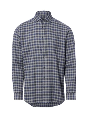 Nils Sundström koszula flanelowa Mężczyźni Modern Fit Bawełna (100%) wielokolorowy