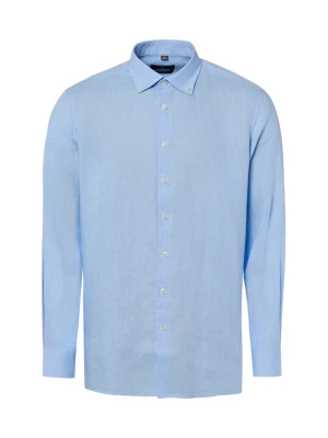 Nils Sundström koszula lniana Mężczyźni Modern Fit len (100%) niebieski