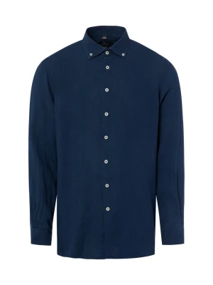 Nils Sundström koszula lniana Mężczyźni Modern Fit len (100%) niebieski