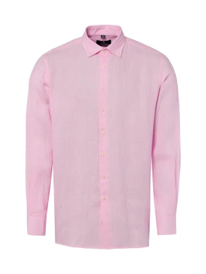 Nils Sundström koszula lniana Mężczyźni Modern Fit len (100%) różowy