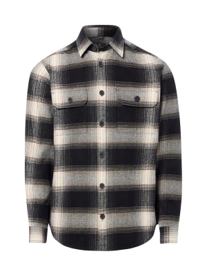 Nils Sundström koszula typu overshirt Mężczyźni Regular Fit Bawełna szary