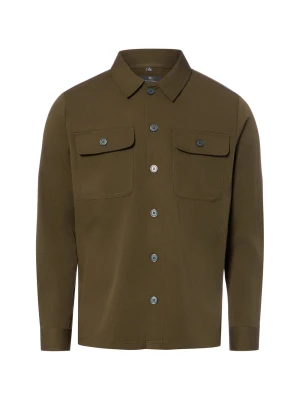 Nils Sundström koszula typu overshirt Mężczyźni Regular Fit zielony